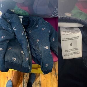 Floral Blue Kids Jacket
